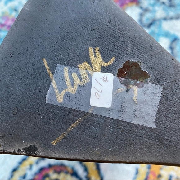 Vintage 1990s Luna Signed Abstract Ceramic Vase - Picture 10 of 10